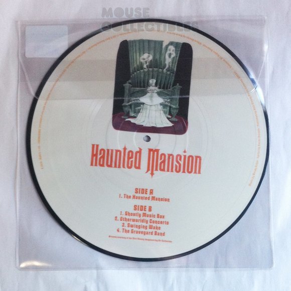 Disney Parks Haunted Mansion Vinyl Record Attraction Soundtrack Picture Disc - Picture 2 of 10